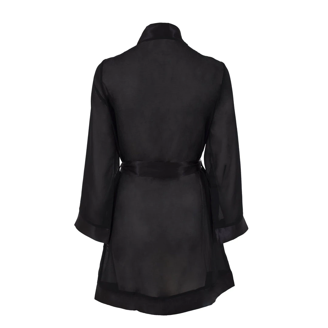 Bluebella-us Nightwear Chiffon Kimono Black 4 Bluebella-us Nightwear Chiffon Kimono Black