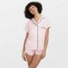 Bluebella-us Nightwear Abigail Shirt And Short Set