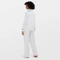 Bluebella-us Claudia Shirt And Trouser Cream Nightwear