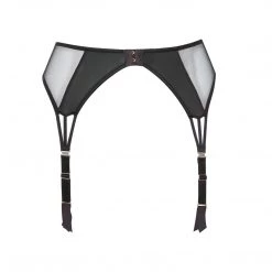 Bluebella Laura Black Garter Belt With Mesh