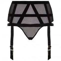 Bluebella Panties Karolina Garter Belt Thong In Black
