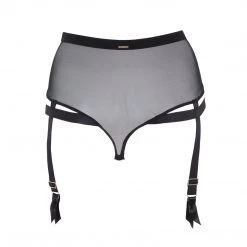 Bluebella Panties Karolina Garter Belt Thong In Black