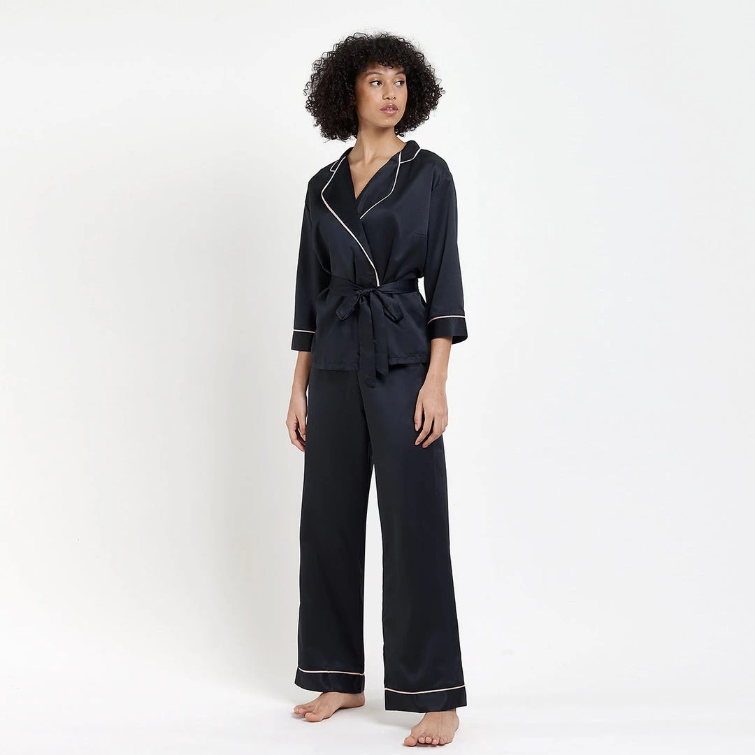 Bluebella Wren Kimono And Trouser Set Black 7 Bluebella Wren Kimono And Trouser Set Black