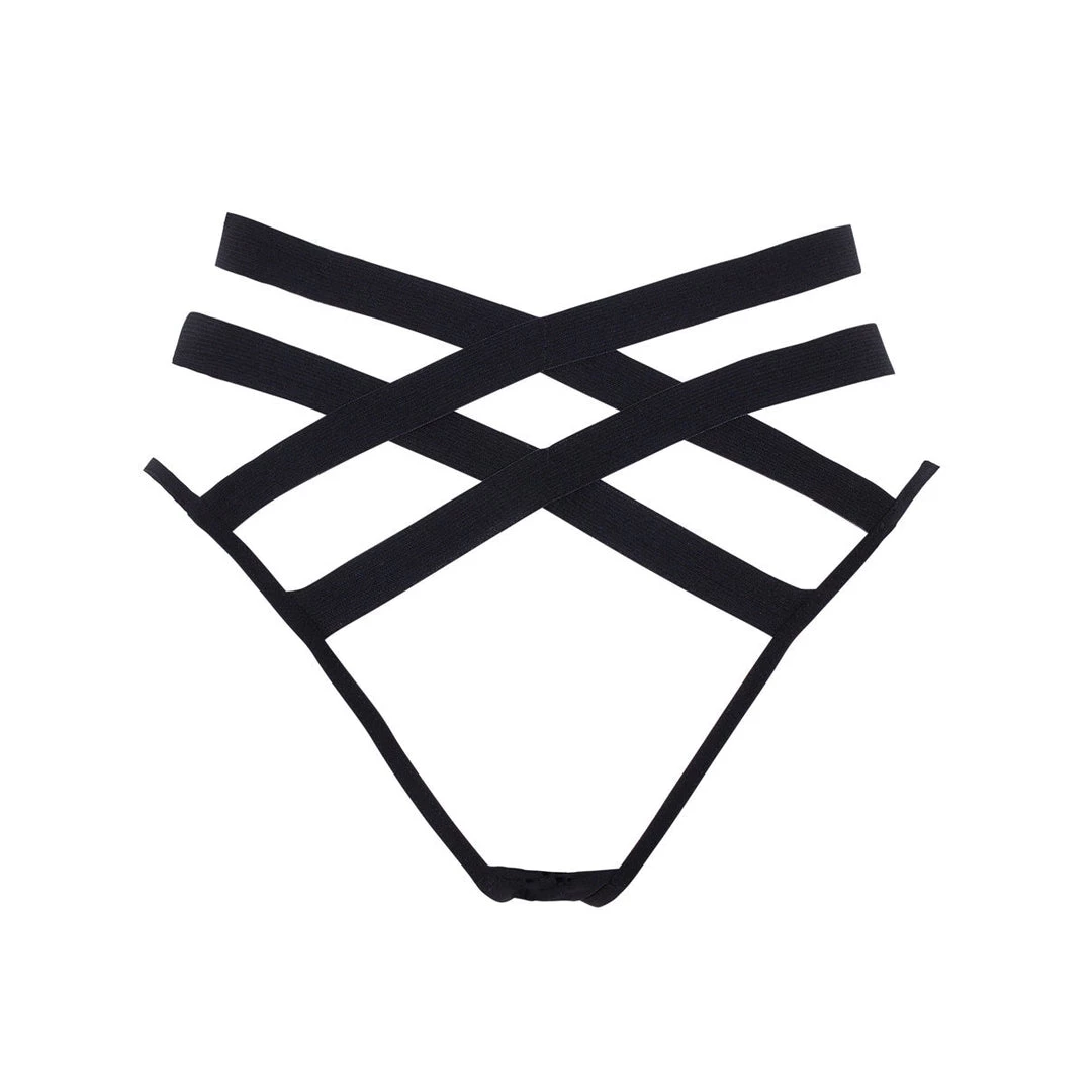 Bluebella Emilia Open Back Panty Black Panties 4 Bluebella Emilia Open Back Panty Black Panties