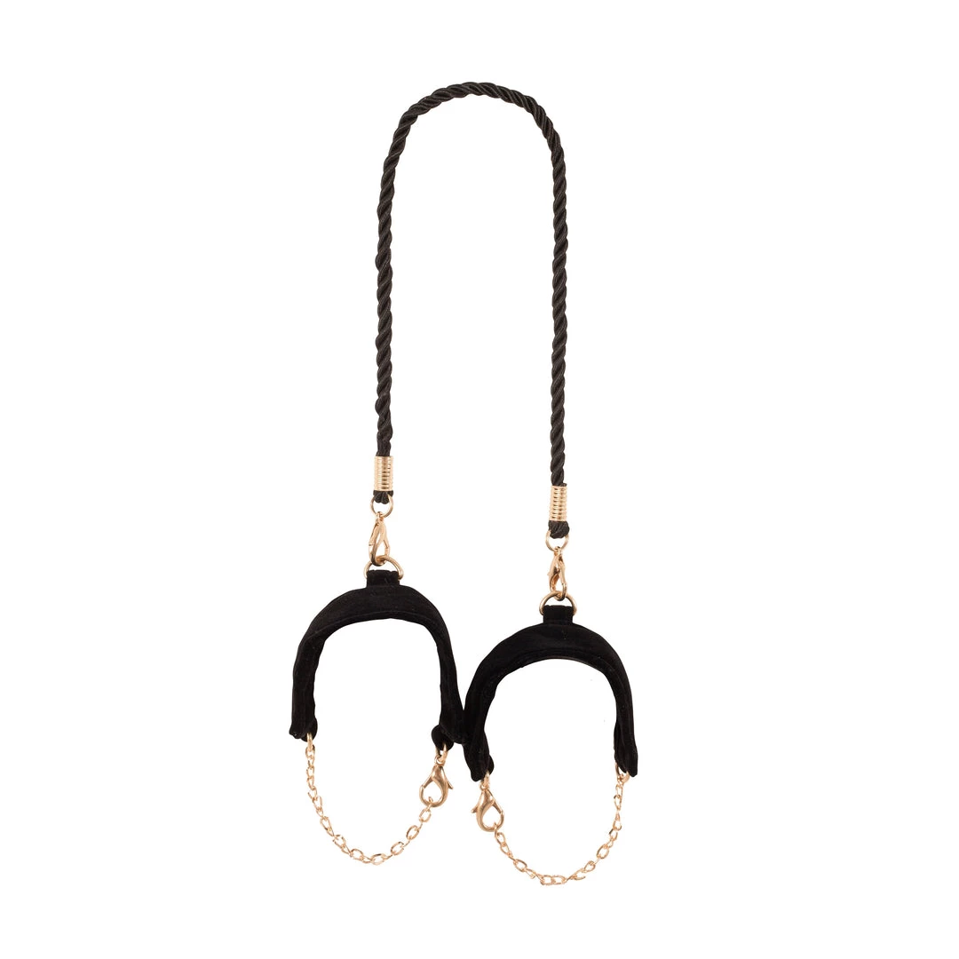 Bluebella Brooke Velvet & Rope Cuffs Black Lingerie 5 Bluebella Brooke Velvet & Rope Cuffs Black Lingerie