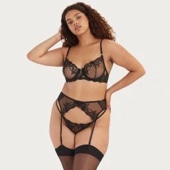 Bluebella - US Marseille Black Lace Garter Belt 24 Bluebella - US Marseille Black Lace Garter Belt