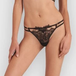 Bluebella - US Lumi Thong Black Lingerie