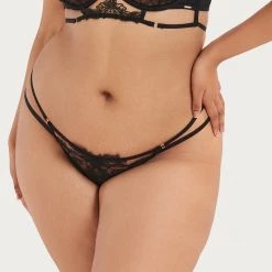 Bluebella - US Lumi Thong Black Lingerie
