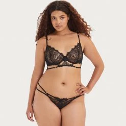 Bluebella - US Lumi Thong Black Lingerie
