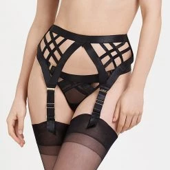 Bluebella - US Sawyer Suspender Black Lingerie