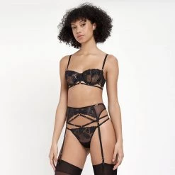 Bluebella - US SALE Isla Suspender Black