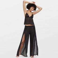 Bluebella - US SALE Celine Cami And Trouser Set Black