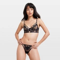 Bluebella - US Caramella Thong Black