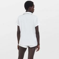 Bluebella - US Abigail Shirt And Short Set Ivory/Black