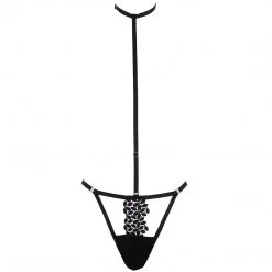 Bluebella - US Everly Harness Thong With Detachable Harness Black SALE
