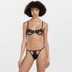 Bluebella - US Everly Harness Thong With Detachable Harness Black SALE