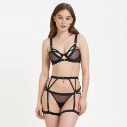 Bluebella - US Oslo Thigh Harness Black New In