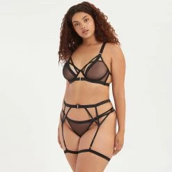 Bluebella - US Oslo Thigh Harness Black New In
