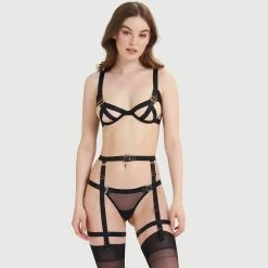 Bluebella - US Slade Suspender Harness With Detachable Harness Black