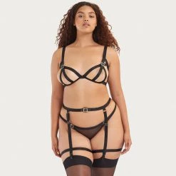 Bluebella - US Slade Suspender Harness With Detachable Harness Black