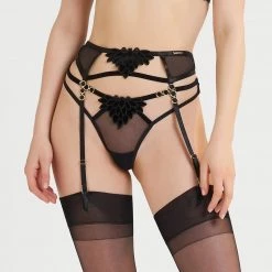 Bluebella - US Tabitha Garter Belt Black