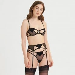 Bluebella - US Tabitha Garter Belt Black