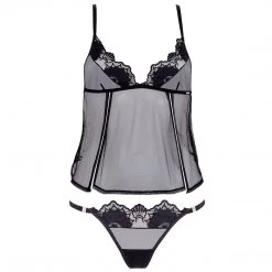 Bluebella - US SALE Ina Cami And Thong Set Black 10 Bluebella - US SALE Ina Cami And Thong Set Black