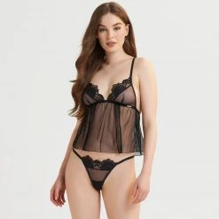 Bluebella - US SALE Ina Cami And Thong Set Black 12 Bluebella - US SALE Ina Cami And Thong Set Black