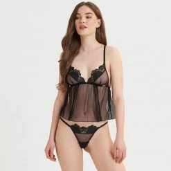 Bluebella - US SALE Ina Cami And Thong Set Black 13 Bluebella - US SALE Ina Cami And Thong Set Black