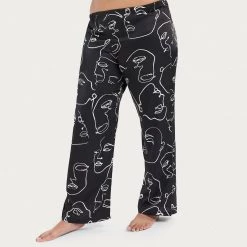 Bluebella - US SALE Leon Shirt And Trouser Set Black/White