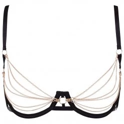 Bluebella - US Oriana Open Bra Black/Gold Bras 19 Bluebella - US Oriana Open Bra Black/Gold Bras