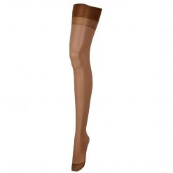 Bluebella - US Plain Leg/Plain Top Stockings Caramel