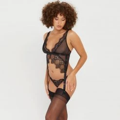 Bluebella - US Arabella Soft Basque Black SALE 23 Bluebella - US Arabella Soft Basque Black SALE