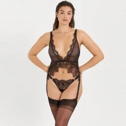 Bluebella - US Arabella Soft Basque Black SALE 18 Bluebella - US Arabella Soft Basque Black SALE