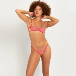 Bluebella - US Celeste Thong Fandango Pink/Sheer 17 Bluebella - US Celeste Thong Fandango Pink/Sheer