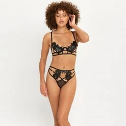 Bluebella - US SALE Cromer High-Waist Thong Black