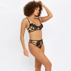 Bluebella - US SALE Cromer High-Waist Thong Black