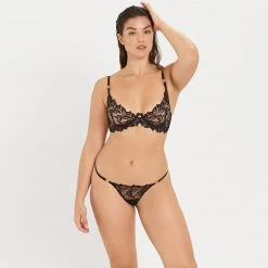 Bluebella - US Panties Isadora Thong Black