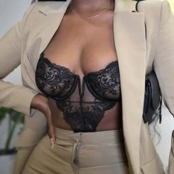 Bluebella - US Marseille Wired Body Black Lingerie