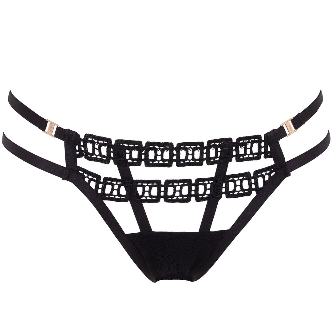 Bluebella - US SALE Sylvie Open-Back Panty Black 3 Bluebella - US SALE Sylvie Open-Back Panty Black