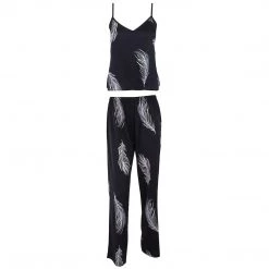 Bluebella - US Laurel Cami And Trouser Set Black/White Nightwear