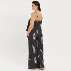 Bluebella - US Laurel Cami And Trouser Set Black/White Nightwear