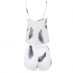 Bluebella - US Nightwear Laurel Cami And Short Set White/Black