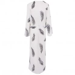 Bluebella - US Laurel Long Kimono White/Black Nightwear 19 Bluebella - US Laurel Long Kimono White/Black Nightwear