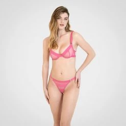 Bluebella - US Lilia Mesh Wired Bra Fandango Pink