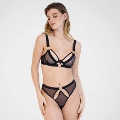 Bluebella - US Panties Nola High-waist Thong Black