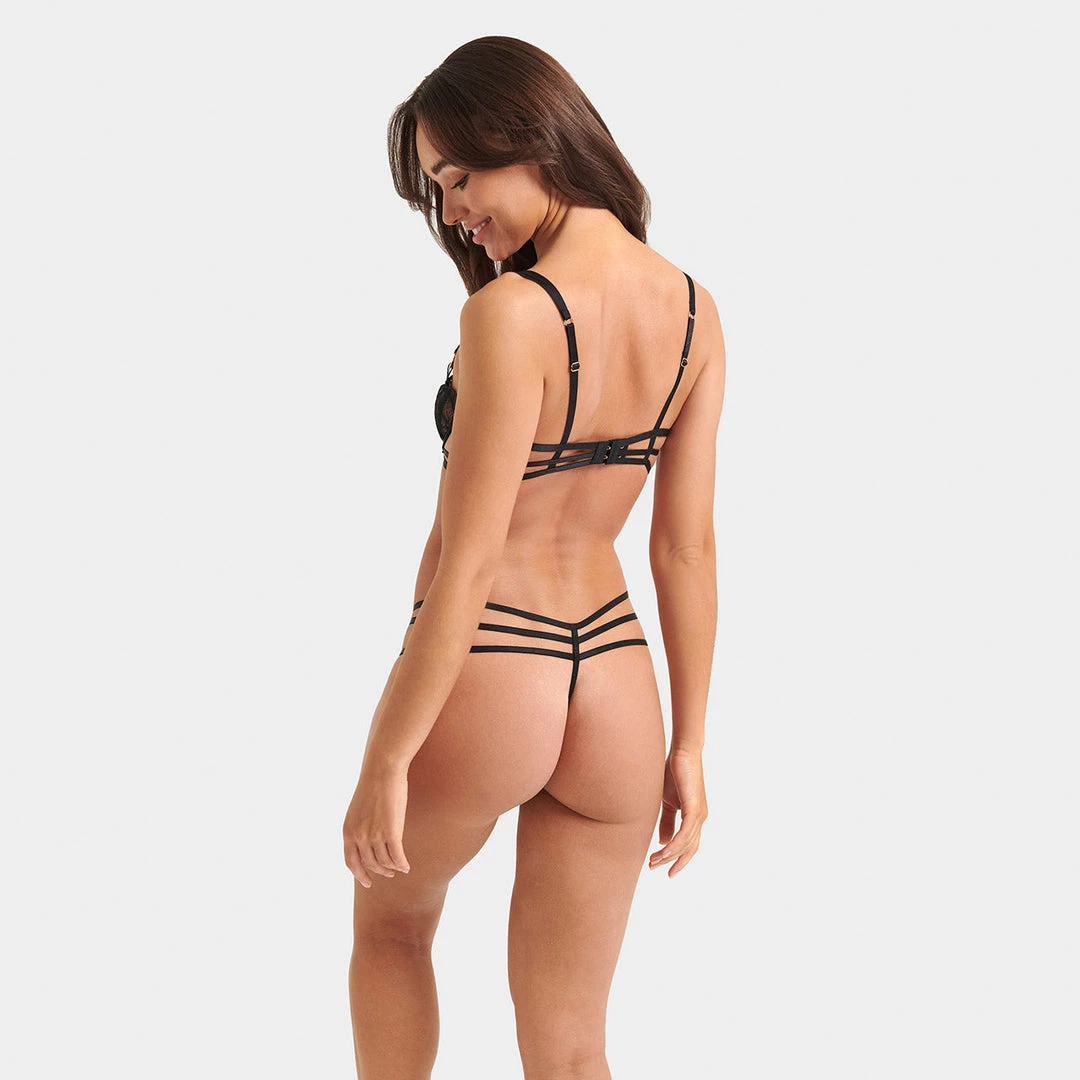 Bluebella - US Panties Cassia Thong Black 6 Bluebella - US Panties Cassia Thong Black