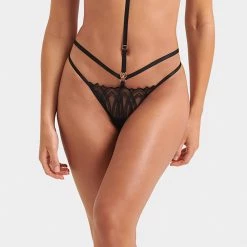 Bluebella - US Panties Lana Open-Back Harness Panty Black