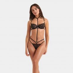 Bluebella - US Panties Lana Open-Back Harness Panty Black