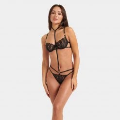 Bluebella - US Panties Lana Open-Back Harness Panty Black